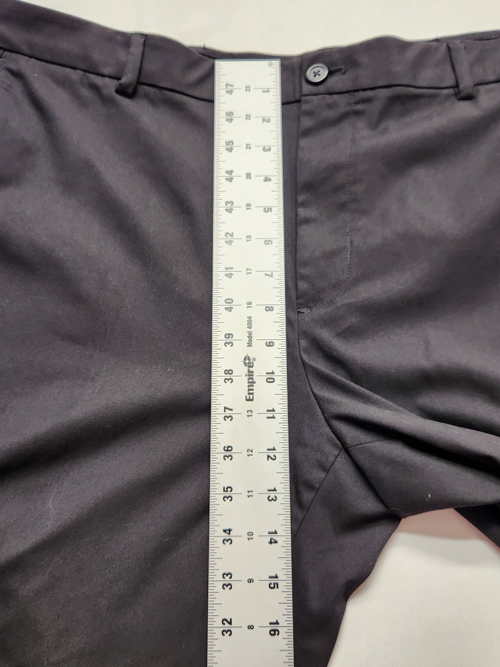 ⭐️Van Heusen Men’s Flex Straight Fit Dress Pants Black 40x32 Flat Front Slacks - Picture 4 of 11